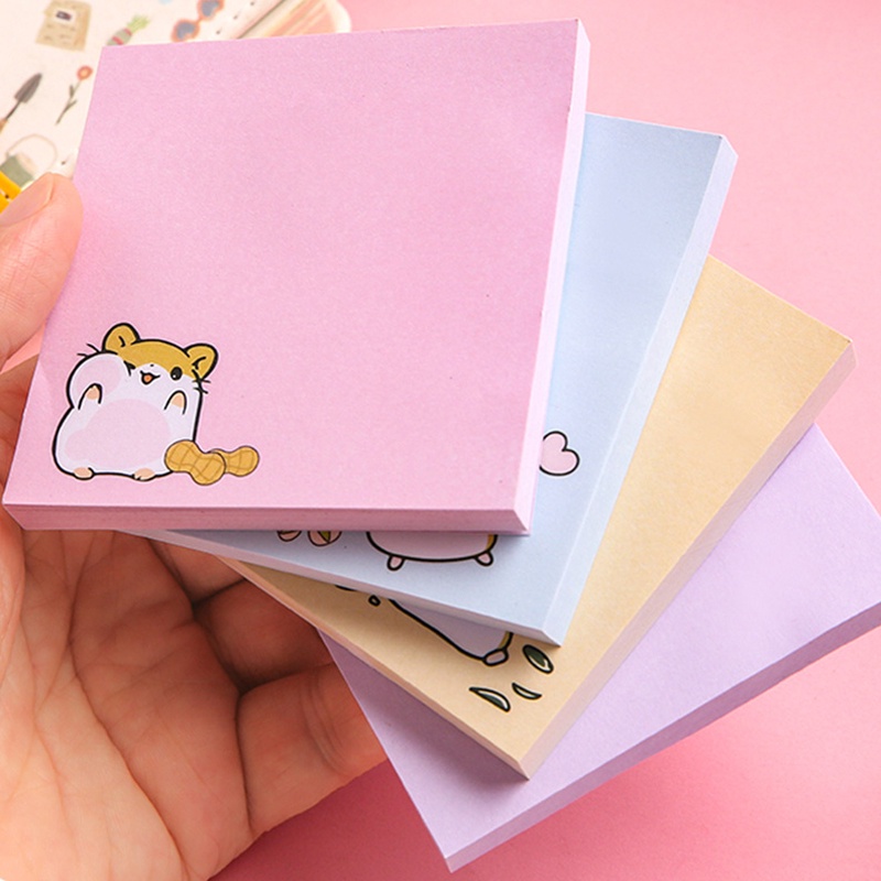 80 Sheets Cartoon Sticky Notes Student DIY Decorative Memo | Shopee ...