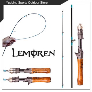 LEMOREN 3 section Carbon solid tip rod 3-6lb ultra light fishing