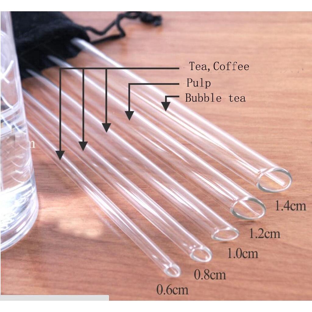 Extra Wide 14mm Silicone Bubble Tea Straw Reusable Boba Tea Straws