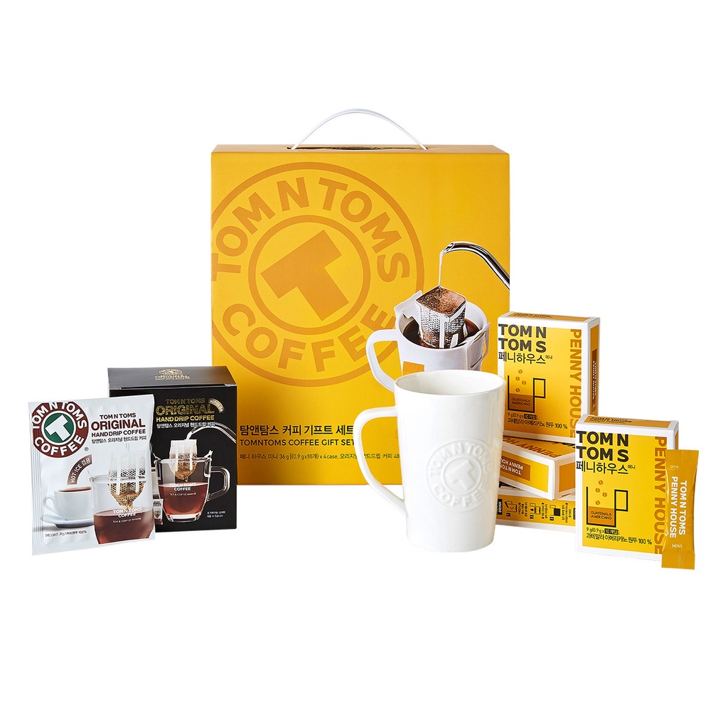 Korea Tom N Toms Coffee Gift SetHand drip coffee penny house grande