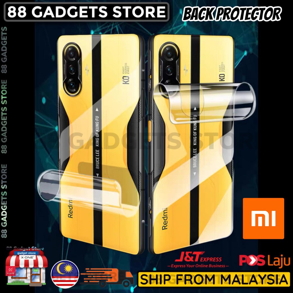 Poco F4 GT / K50 Gaming / Poco F3 GT / K40 Gaming Hydrogel Back Protector Film Shopee Singapore