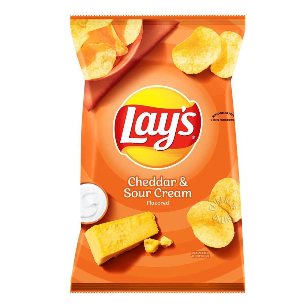 Lays PotatoChips Cheddar SourCream 184.2g | Shopee Singapore