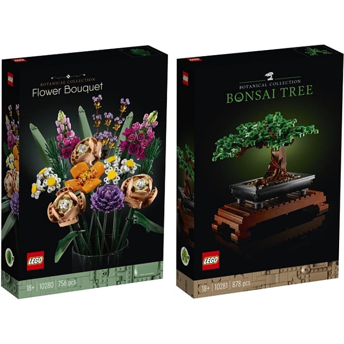 LEGO Botanical Collection 10280 Flower Bouquet / 10281 Bonsai Tree Bundle