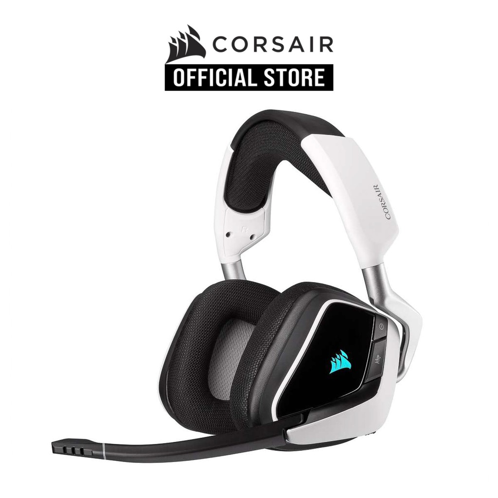 CORSAIR VOID RGB ELITE Wireless Premium Gaming Headset with 7.1 Surround Sound Carbon White Shopee Singapore