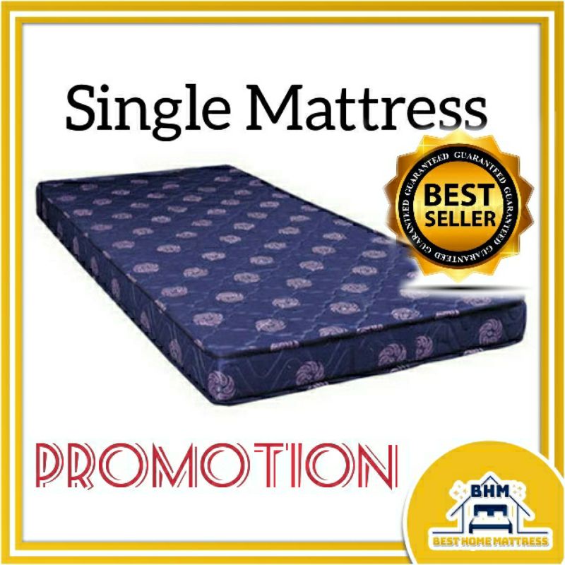 Bhm Tilam Bujang Single Mattress 4inch High Density Foam Shopee Singapore