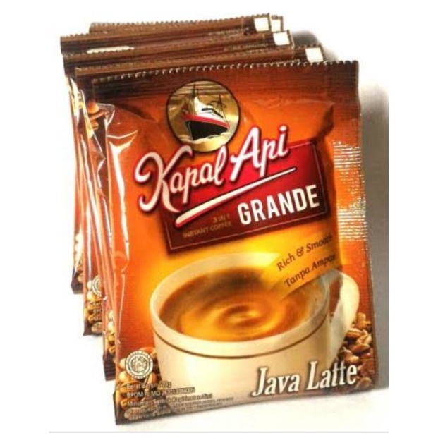 Kapal Api Grande Java Latte Coffee 10 x 20 gr | Shopee Singapore