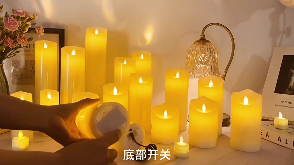 Candle LED Light Flameless Candles Light Smooth Flickering Candle Light ...