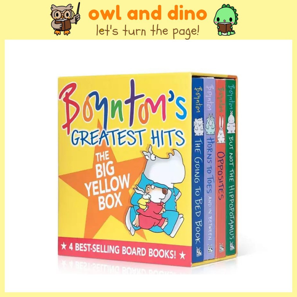 Boynton's Greatest Hits (The Big Yellow Box, 4 Boardbook Set) | Shopee ...