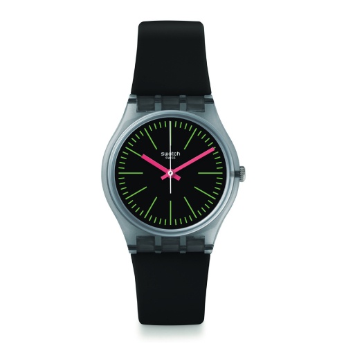 Swatch Fluo Loopy GM189 34mm Quartz Silicone Strap Watch Shopee Singapore