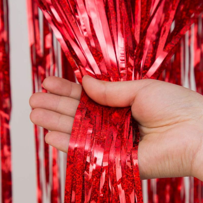 SG 🤍 Tinsel Backdrop Foil Fringe Party Streamer Event Decorations