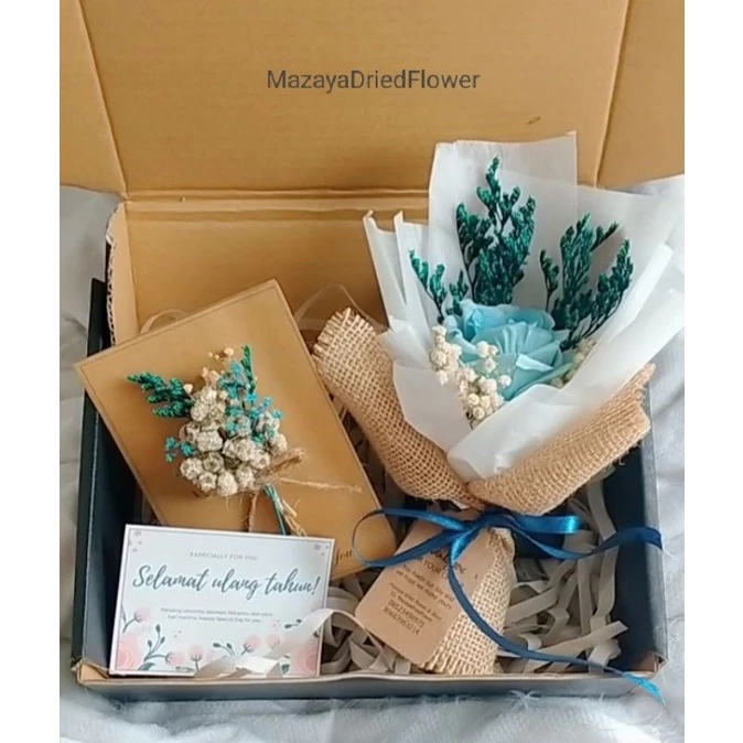hand Bouquet in box - hand buket hampers - Gambar 4