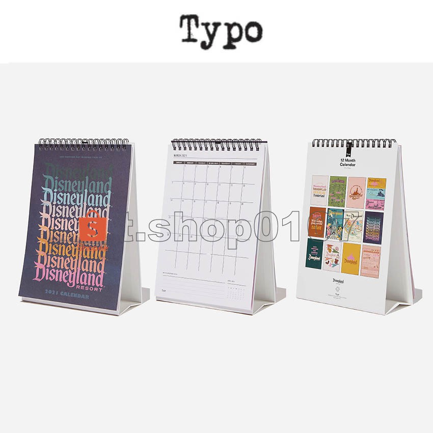 TYPO Calendar / 2021 Get A Date Flip Calendar For Table / 22*14.5cm