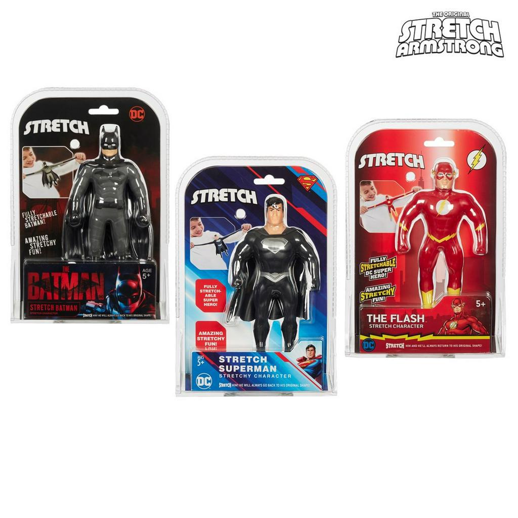 Mini Stretch Batman / Flash / Superman Pull & Stretch Action Figure