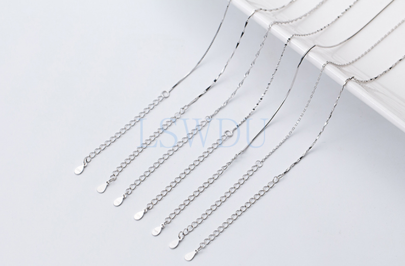 Pure silver chains for on sale ladies