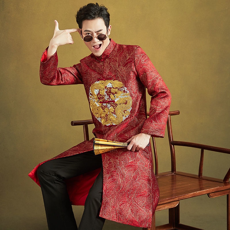 Chinese wedding suit clearance groom