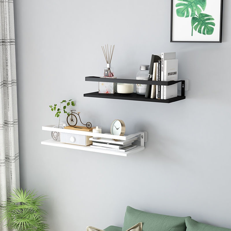 Adhesive Wall shelf no drill,solid wooden wall board,wall mounted shelf