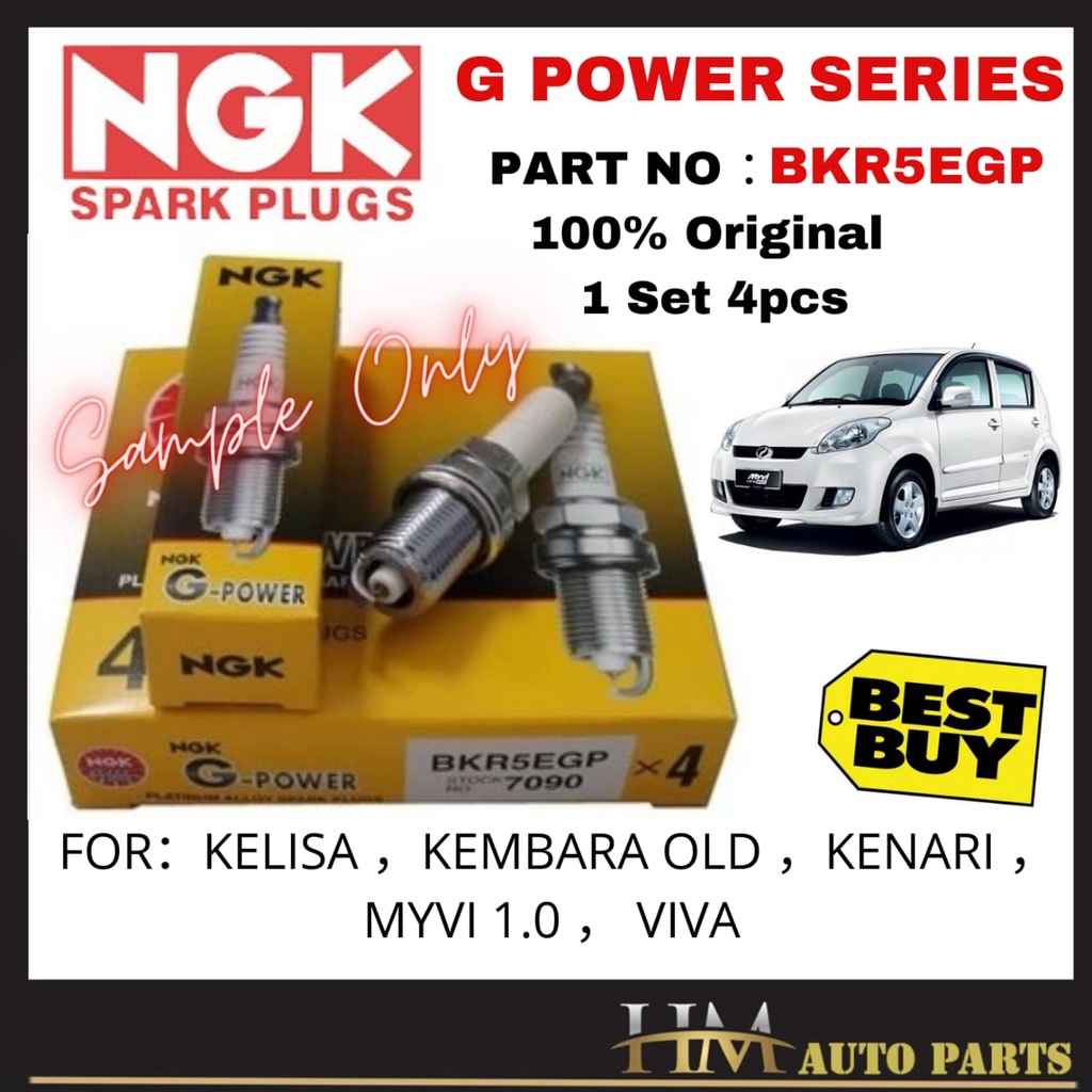 G Power Spark Plug Kelisa, Old, Walnut, Myvi 1.0, Viva (BKR5EGP
