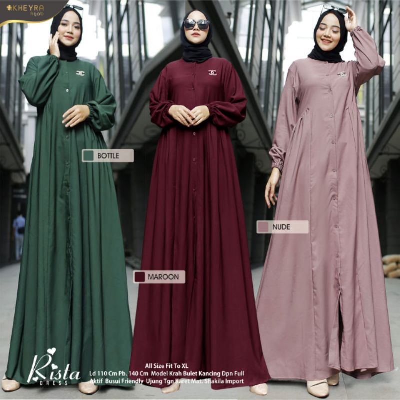 Adult Robe RISTA DRESS ORIGINAL BY Alla HIJAB | Shopee Singapore