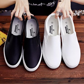 Mens black clearance slip on shoes