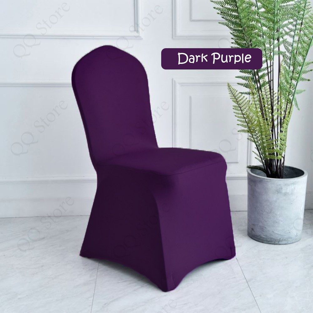 Dark purple chair covers hotsell