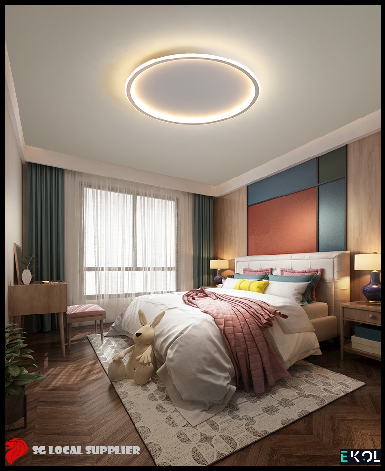 Ekol Designer Ultra Thin Led Ceiling Light With Remote Control ♥ 