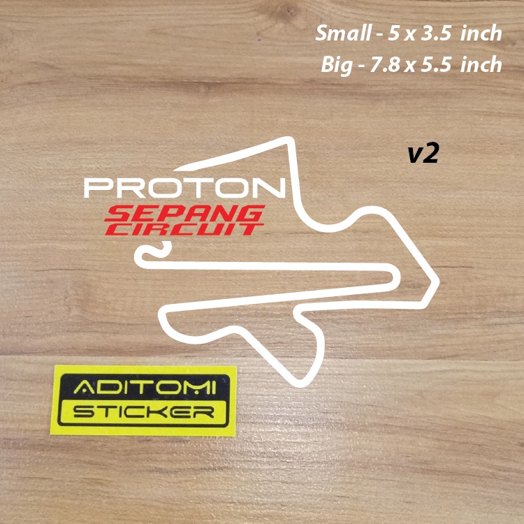 Proton v2 Sepang Circuit diecut sticker | Shopee Singapore