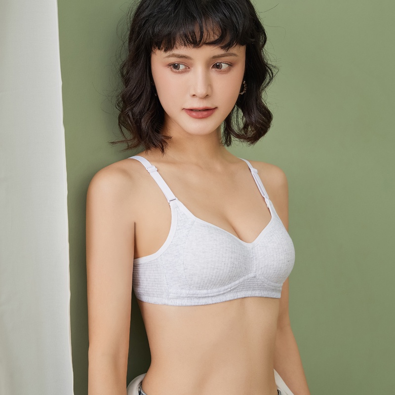 Japanese Style Cotton Women Seamless Push up Bra Comfortable Ladies  Sleeping Underwear Breathable Non-wired Bra Top
