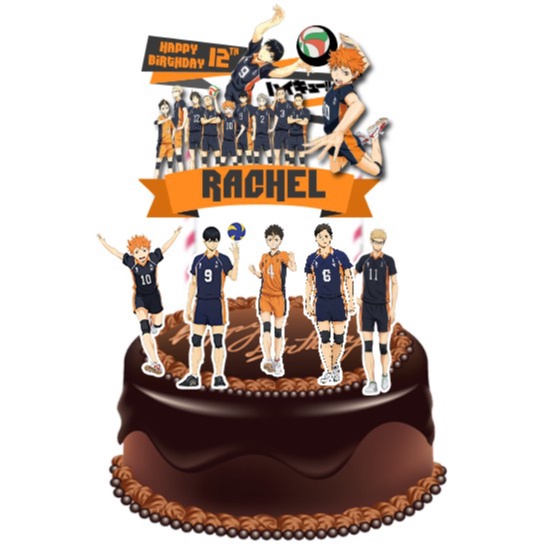 Haikyuu Anime Birthday Cake Topper/Birthday Cake Decoration | Shopee ...