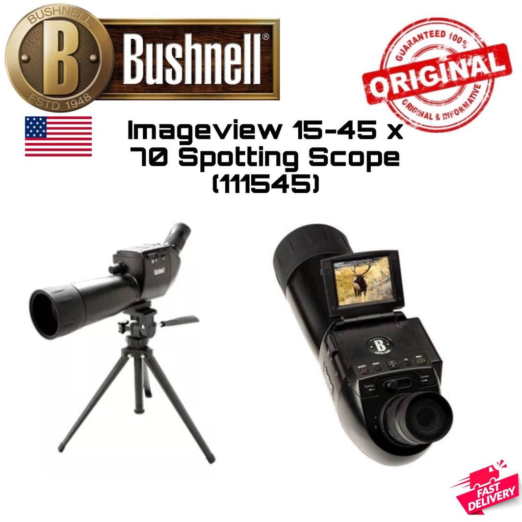 Bushnell 1545x70mm 5MP Imageview Spotting Scope [111545] (SG Ready Stock)(1 Year SG Warranty