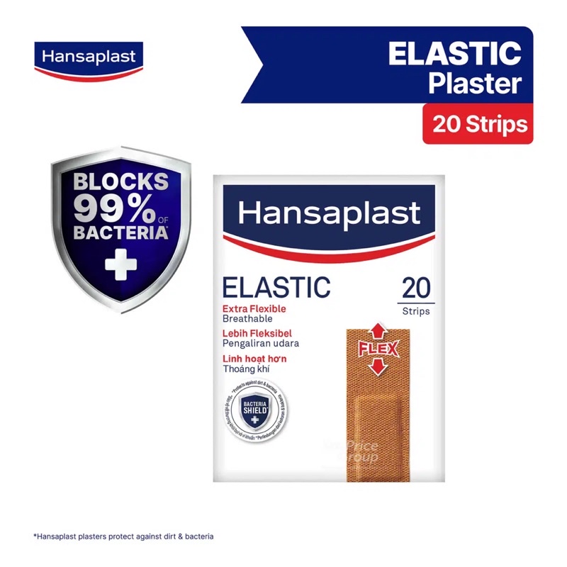Hansaplast Plasters - Elastic 20 strips x 2 pack ( Local SG stock ...