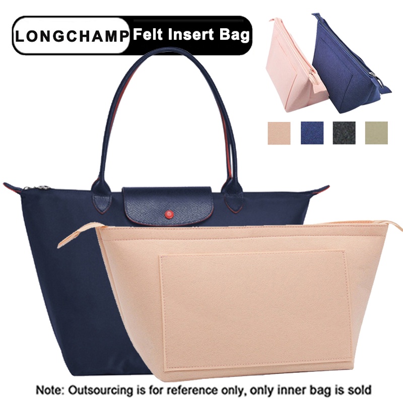 Evertoner Felt Purse Insert Bag For Le Pliage Organizer Handbag Dumpling Tote Shapers Lined Bag 7226