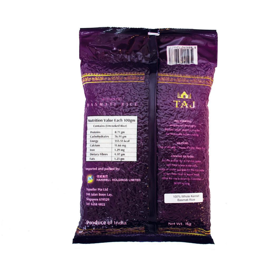 TAJ Basmati Rice Low GI (1kg) | Shopee Singapore