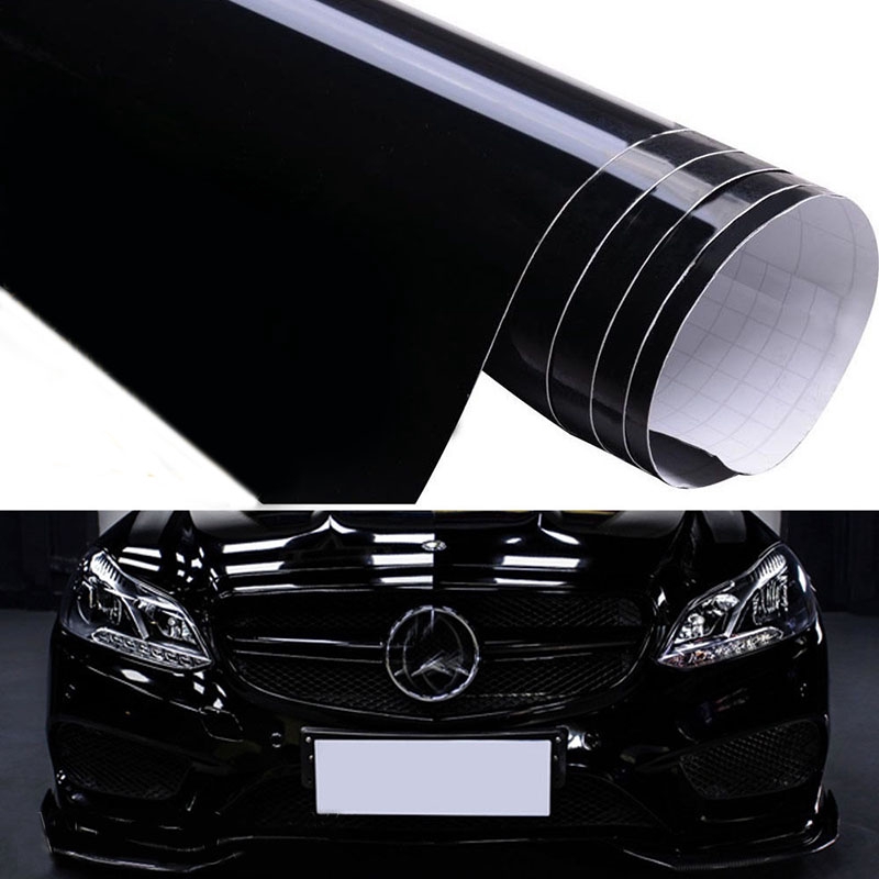 Car Sticker Replace Gloss Black Decal Decoration Paint Accessory Replacement Vinyl Film Wrap Waterproof Car High Quality
