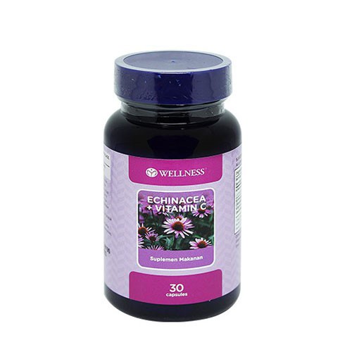 Wellness Echinacea + Vitamin C 30 Kapsul/Daya Tahan Tubuh/Imunitas/antioksidan/Mengatasi radang/Flu - Gambar 3