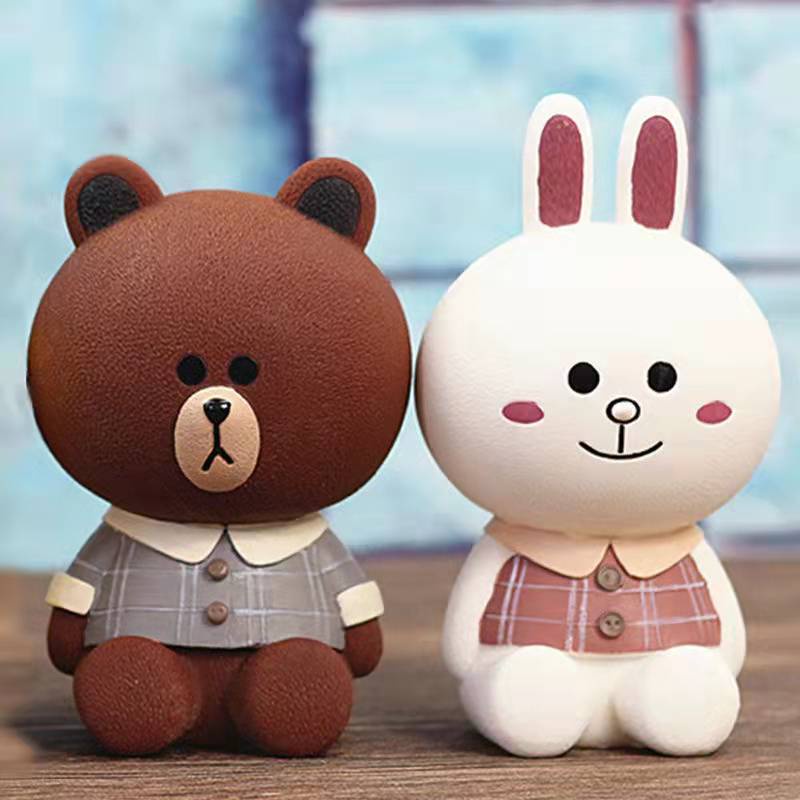 Cute Brown Bear Piggy Bank Children'S Shock-Resistant Boy Girl Adult  Creative P | Shopee Singapore