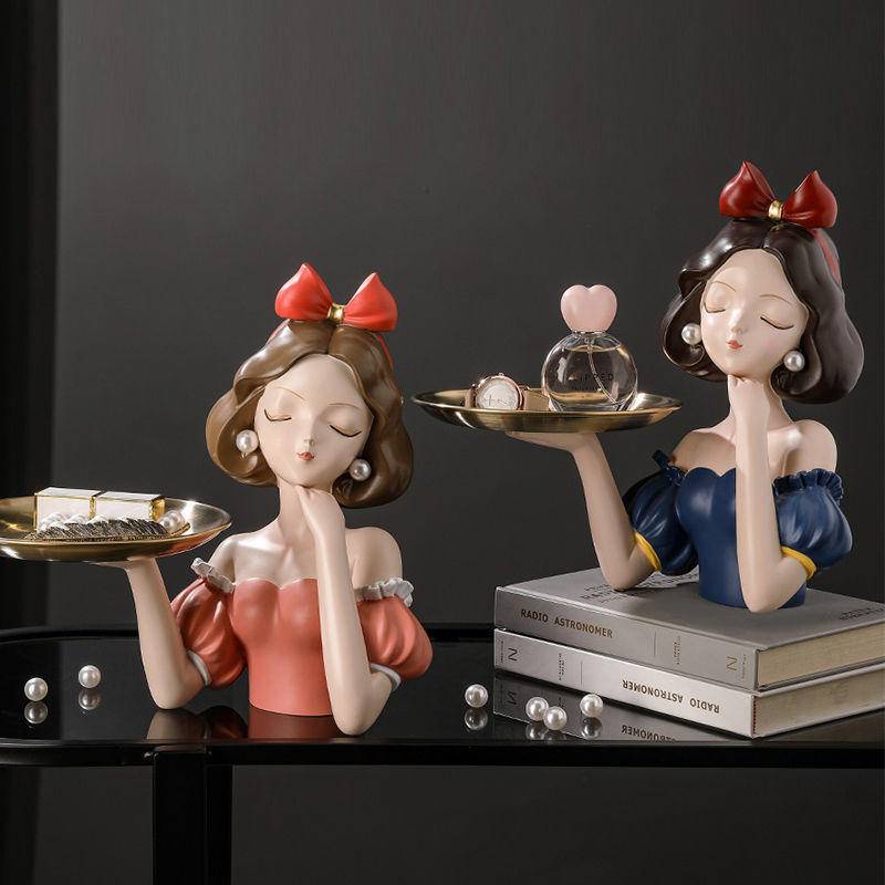Entrance Porch Key Storage Ornaments Princess Tray Home Living Room ...