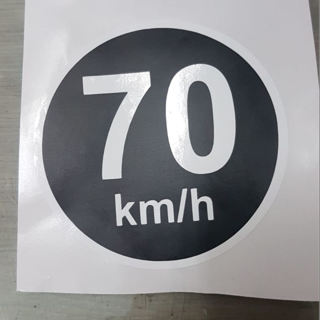 70km/h (High Quality Vinly Sticker) 10cm round or 15cm round. | Shopee ...
