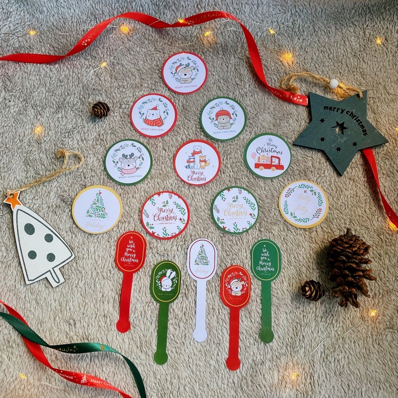 [[ OMOYAASG ]] - 50 PCS SIZE 5CM-CHRISTMAS STICKER - CUSTOM STICKER ...