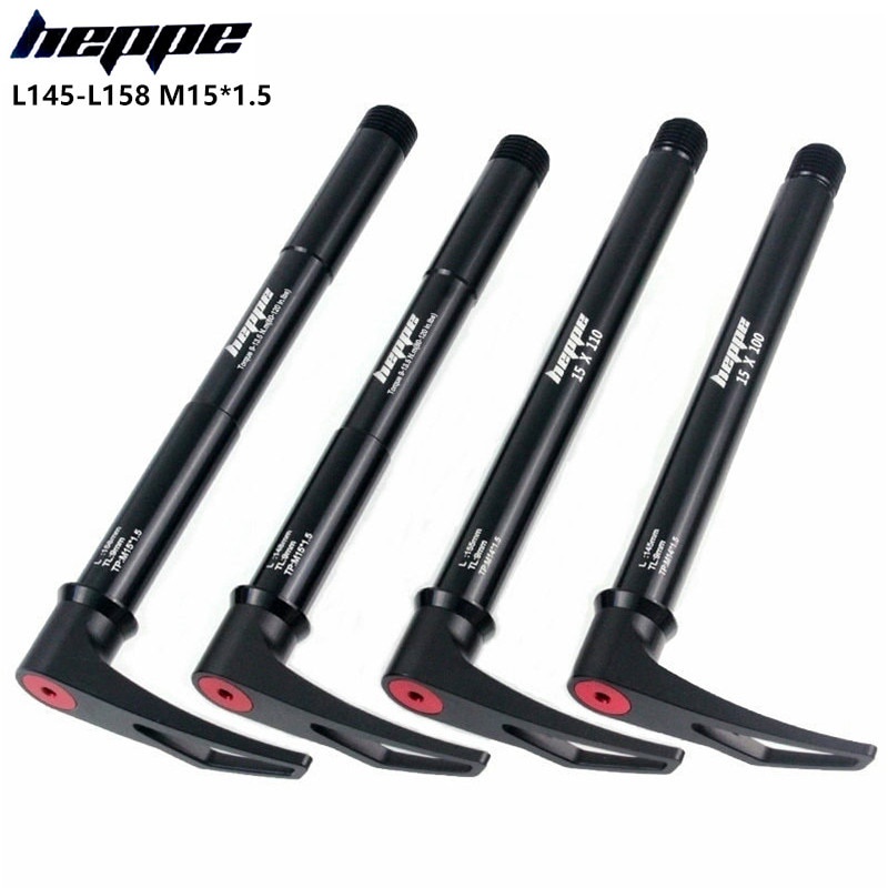 HEPPE MTB Bike Thru Axle Front Hub Shaft Skewers 15x100 15x110