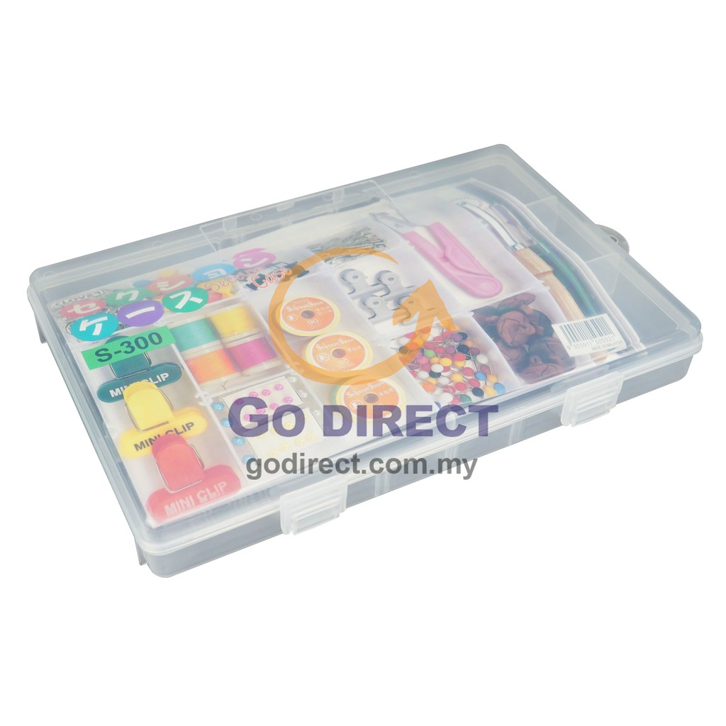 2 X CLOVER 6 Compartments Small Storage Case MultiPurpose Holders ...