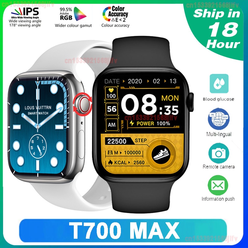 New T700 Max Smartwatch Series 7 Watch Bluetooth Call Heart Rate ...