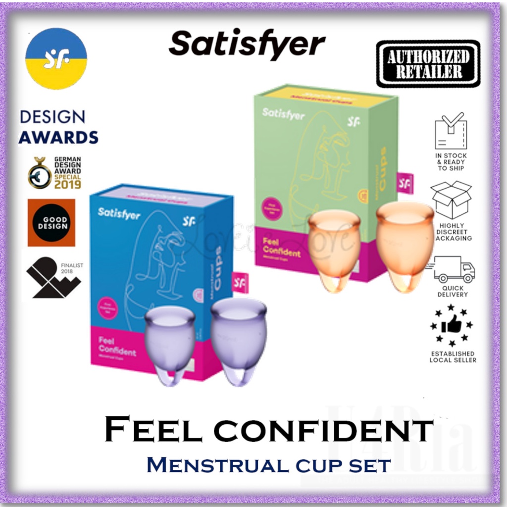 Satisfyer Feel Confident Menstrual Cup Set (Authorized Retailer