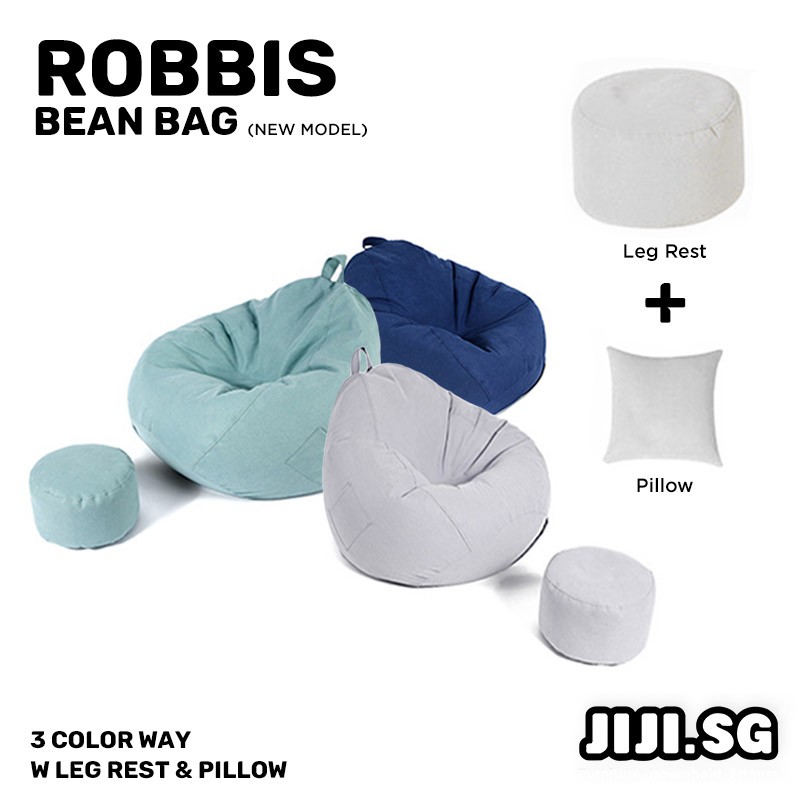 Bean bag discount chair with legs