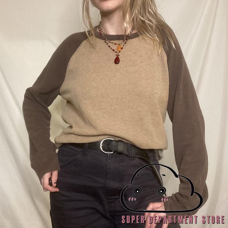 ♡CU❀Tshirt y2k Vintage Knitted Pullovers Casual Harajuku Grunge Fairycore Women Tees Top Clothing Streetwear