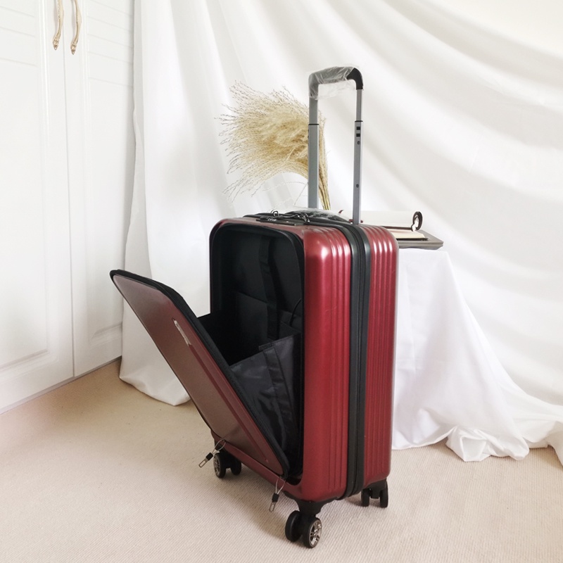 Syezyo Luggage With Charger Expandable Suitcase Trolley Bag Lightweight