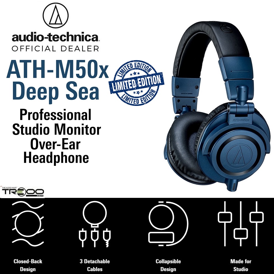 AudioTechnica ATHM50xDS Professional Studio Monitor OverEar