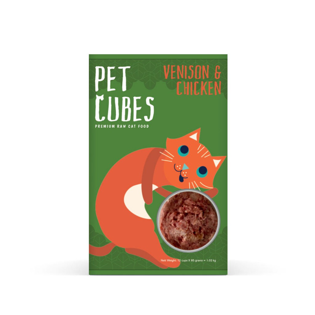 PetCubes Raw Cat Food Venison Shopee Singapore