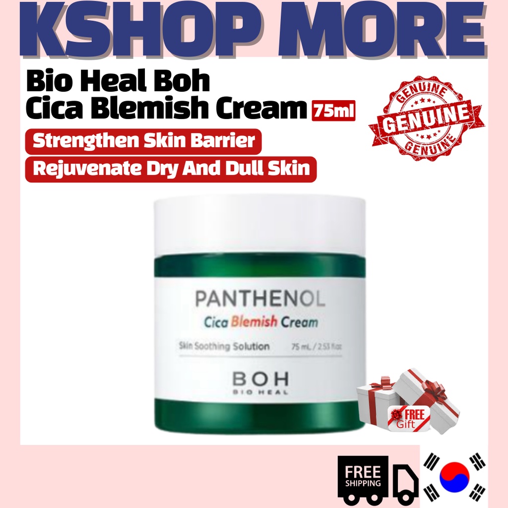 BIO HEAL BOH] Panthenol Cica Blemish Cream 75ml Korea Skincare, Best  Moisturizer Shopee Singapore