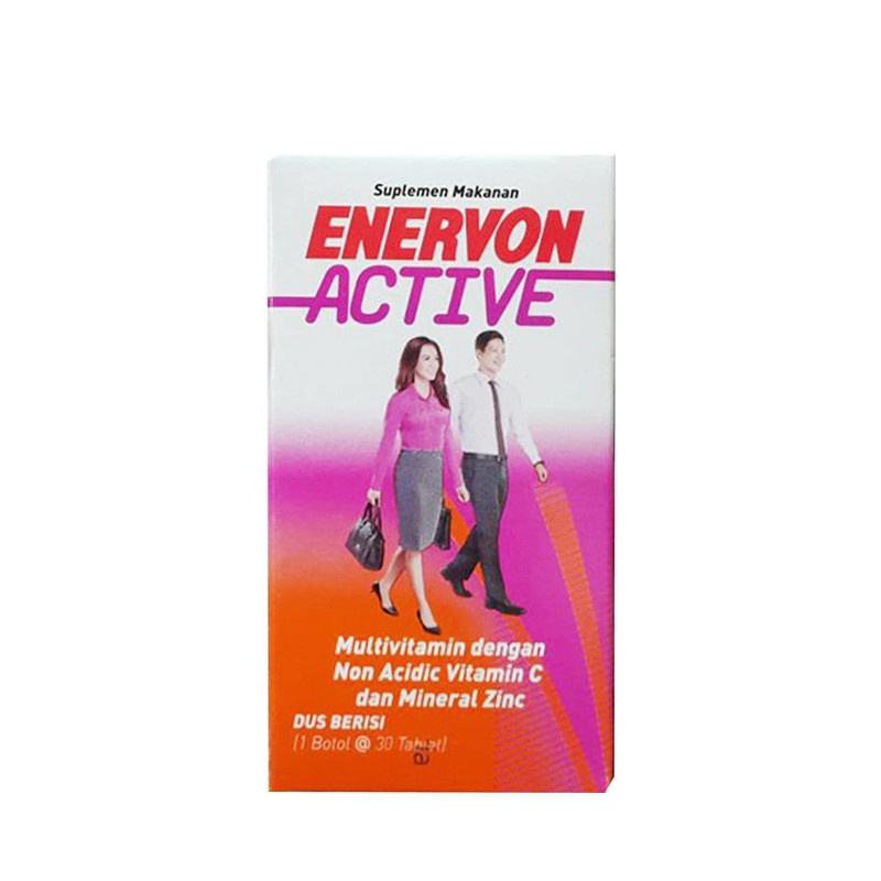 Enervon Active 30 Tablet / Vitamin / Vitamin C / Suplemen / Daya Tahan Tubuh - Gambar 2