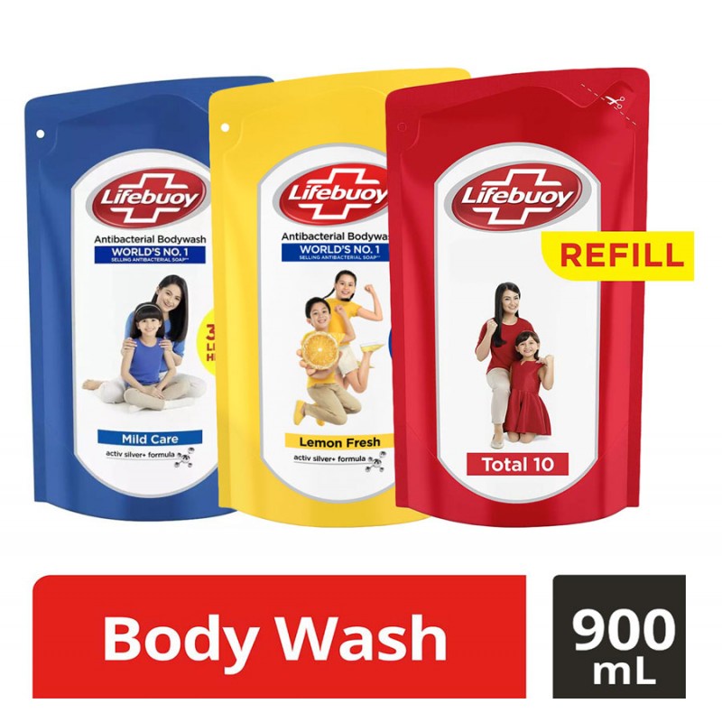 Lifebouy Body Wash Refill 850ml/Lifebouy Liquid Soap 900ml Shopee